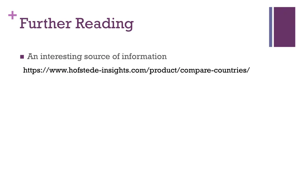 further reading
