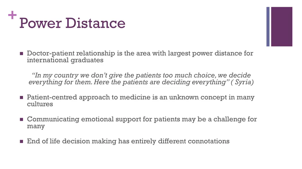 power distance 1