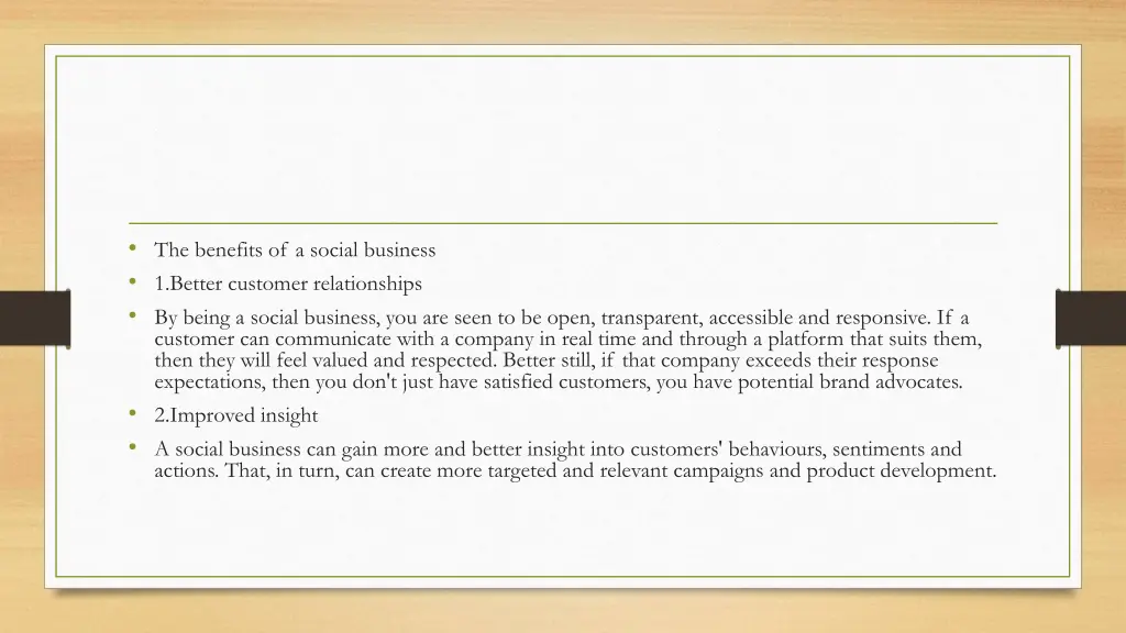the benefits of a social business 1 better
