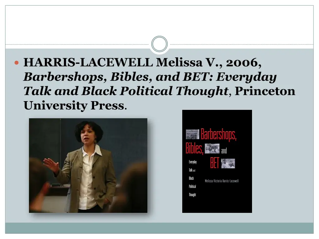 harris lacewell melissa v 2006 barbershops bibles