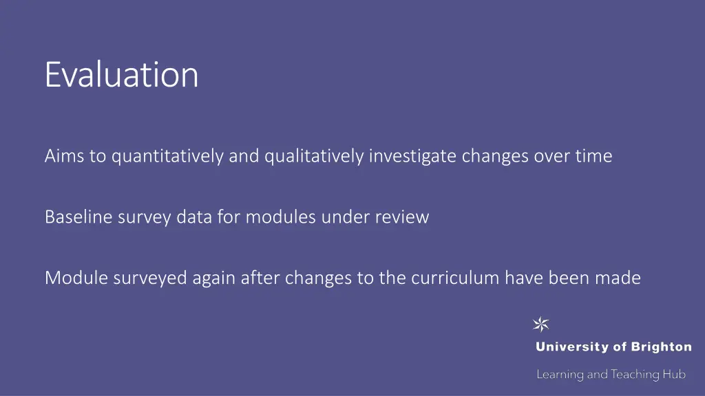 evaluation