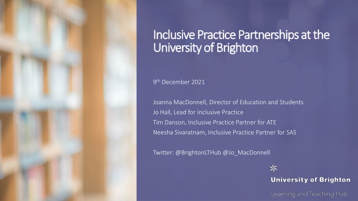 inclusive practice partnerships at the inclusive