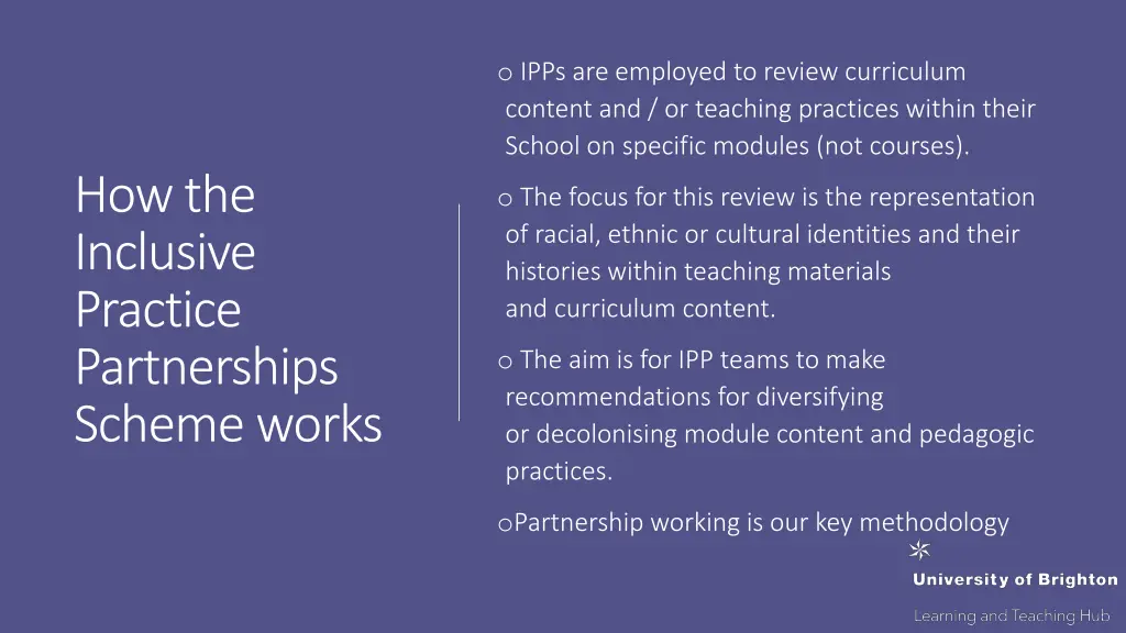 o ipps are employed to review curriculum content