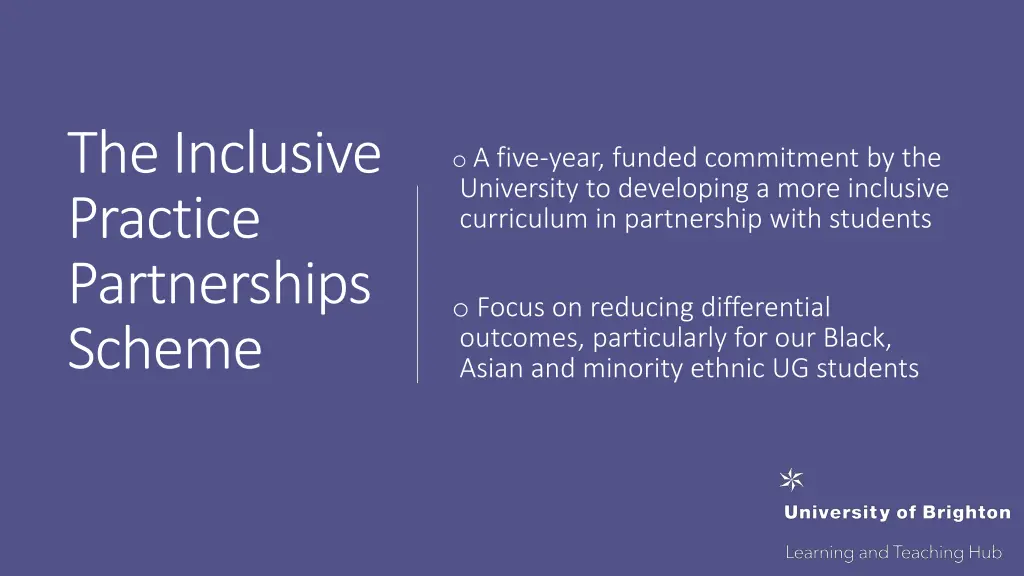 the inclusive practice partnerships scheme