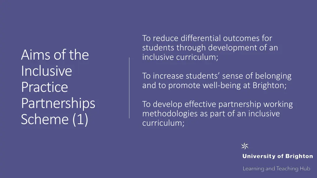 to reduce differential outcomes for students