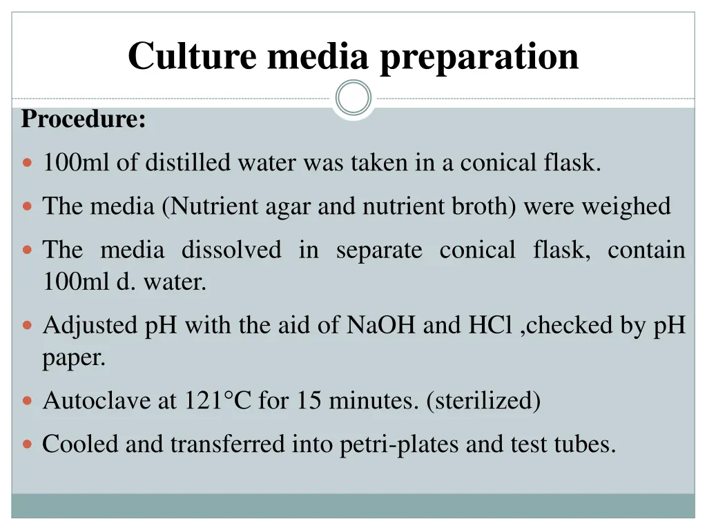 culture media preparation 2