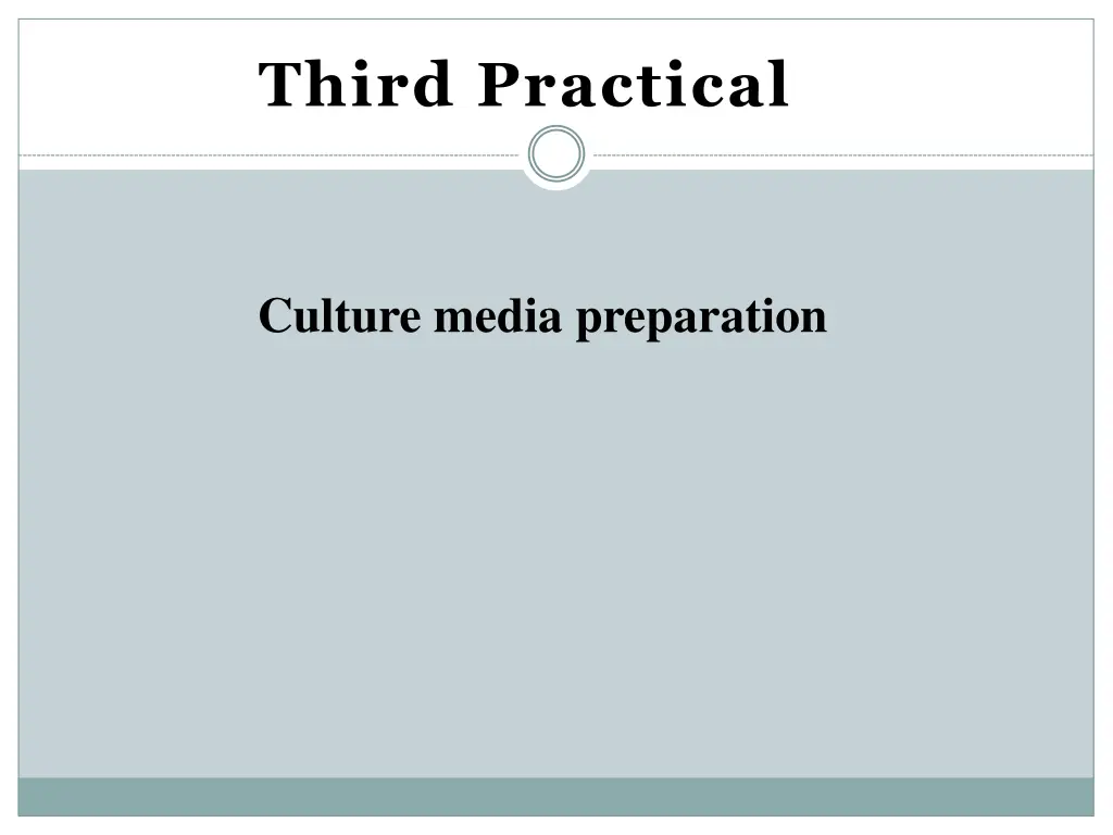third practical