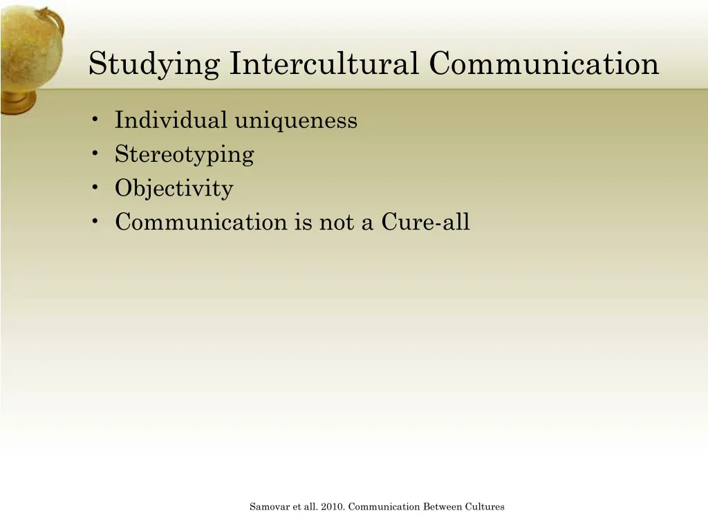 studying intercultural communication