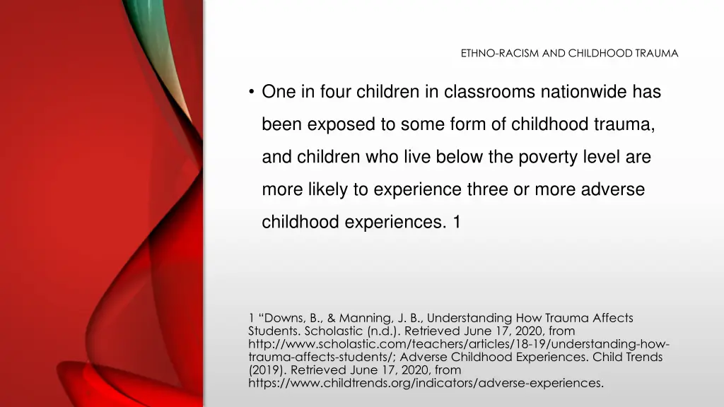 ethno racism and childhood trauma