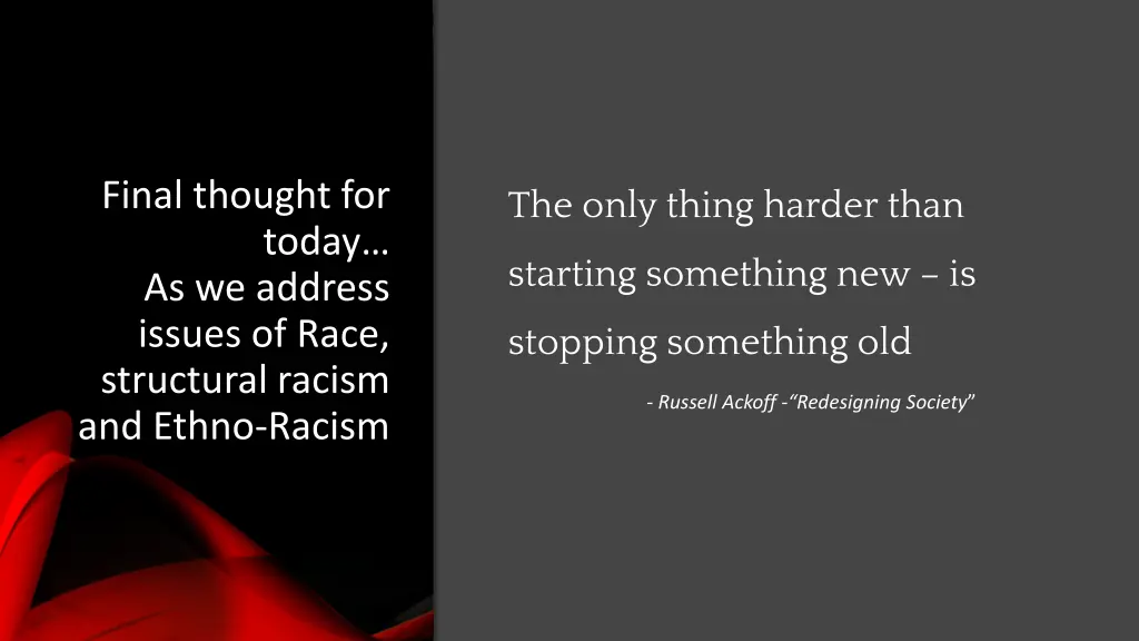 final thought for