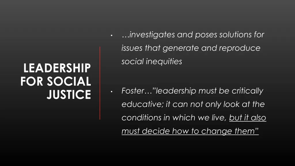 investigates and poses solutions for issues that