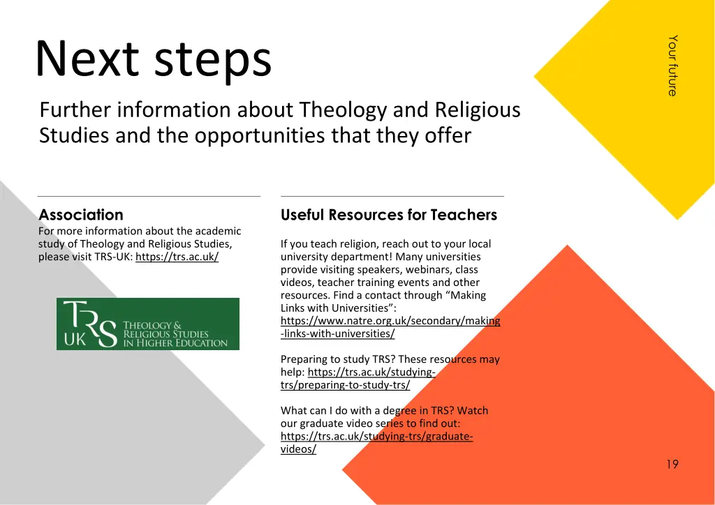 next steps further information about theology