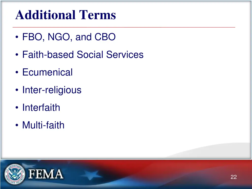 additional terms