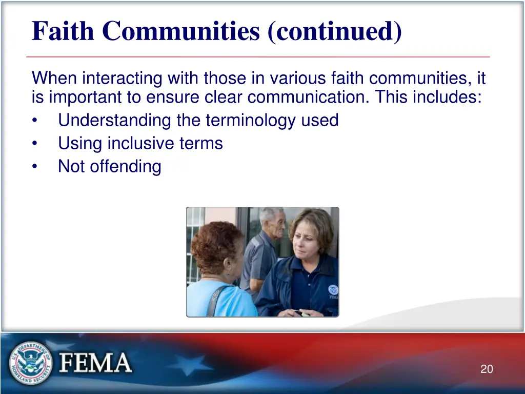 faith communities continued 1