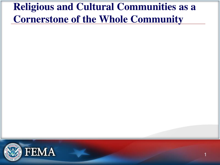 religious and cultural communities
