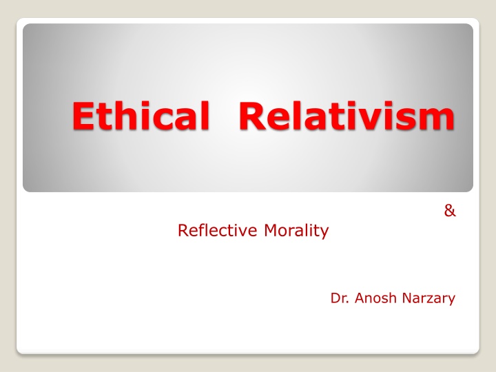 ethical relativism