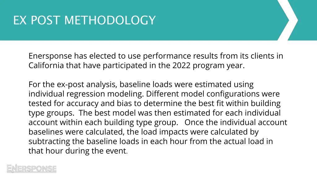ex post methodology