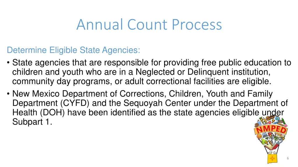 annual count process 1