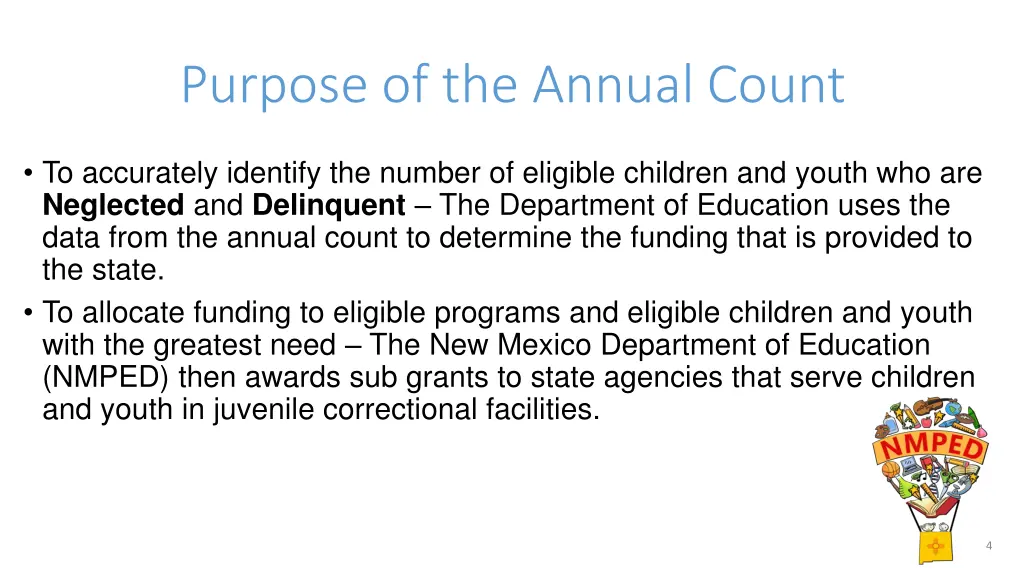 purpose of the annual count
