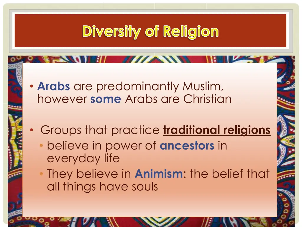 diversity of religion