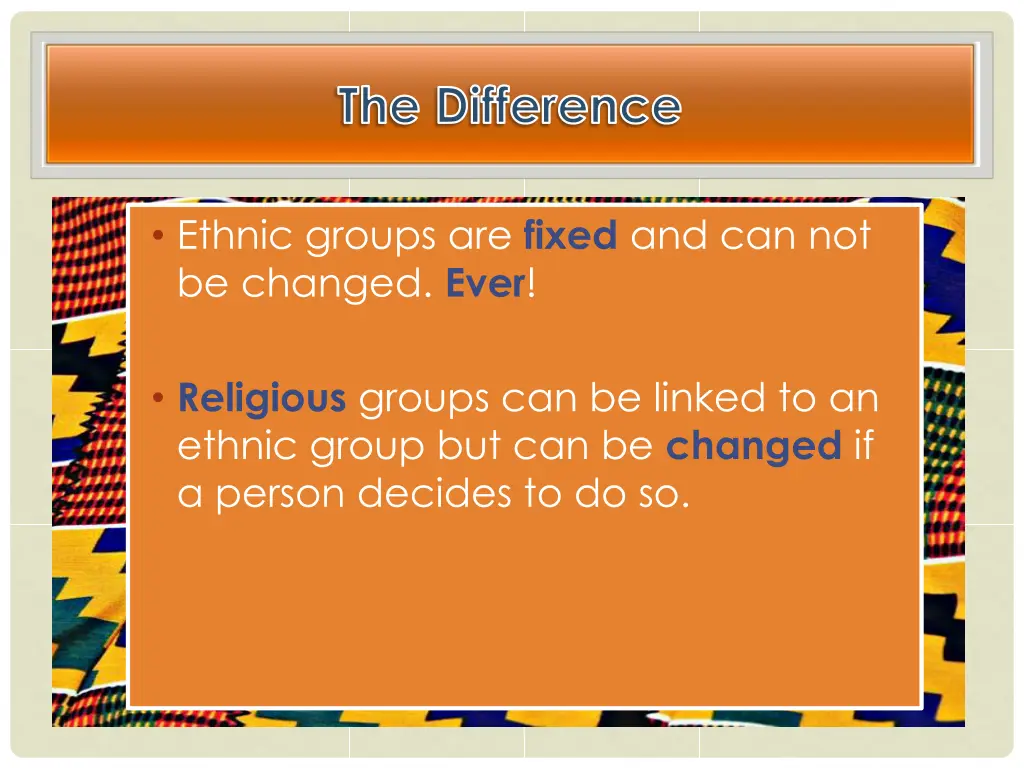 the difference