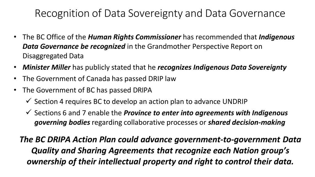 recognitionof datasovereigntyanddatagovernance