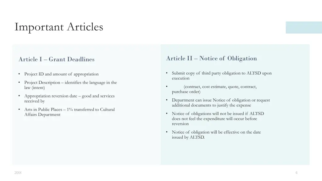 important articles