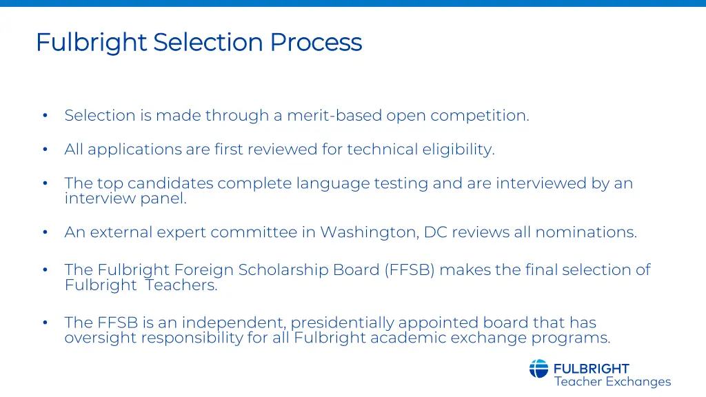 fulbright selection process fulbright selection