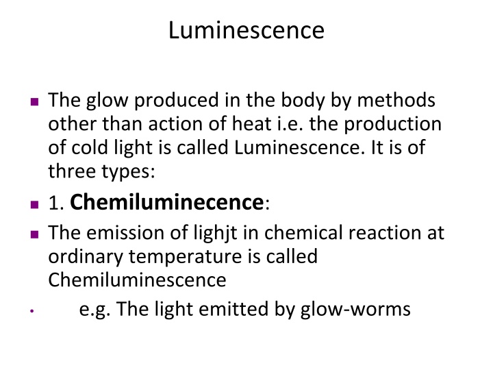 luminescence