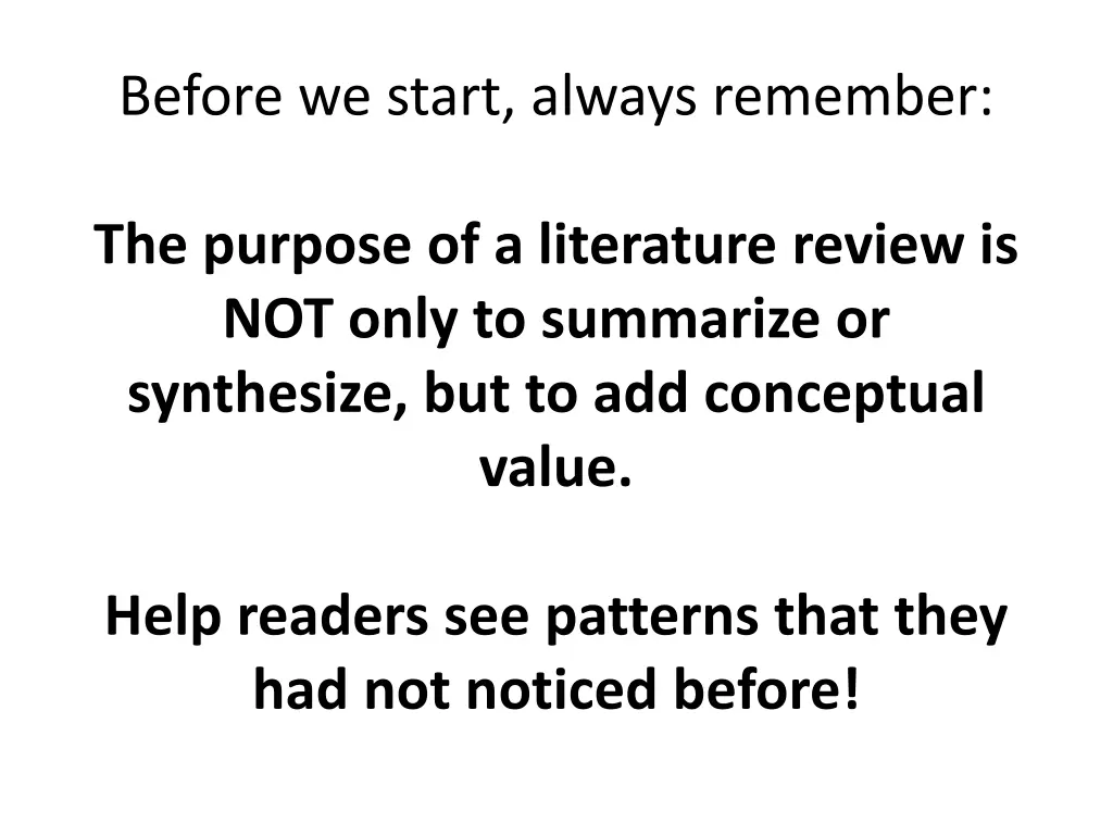 before we start always remember