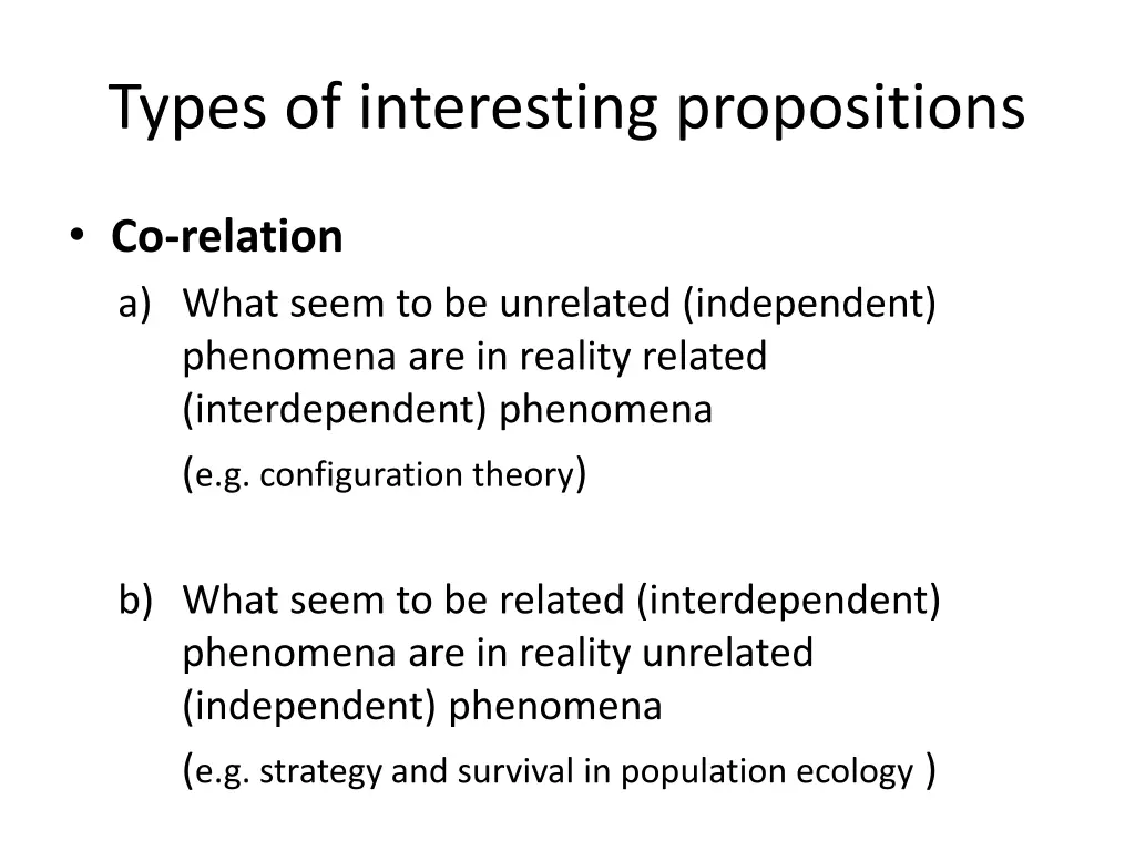 types of interesting propositions 7