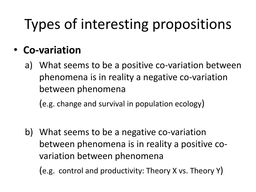 types of interesting propositions 9