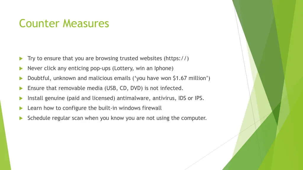 counter measures