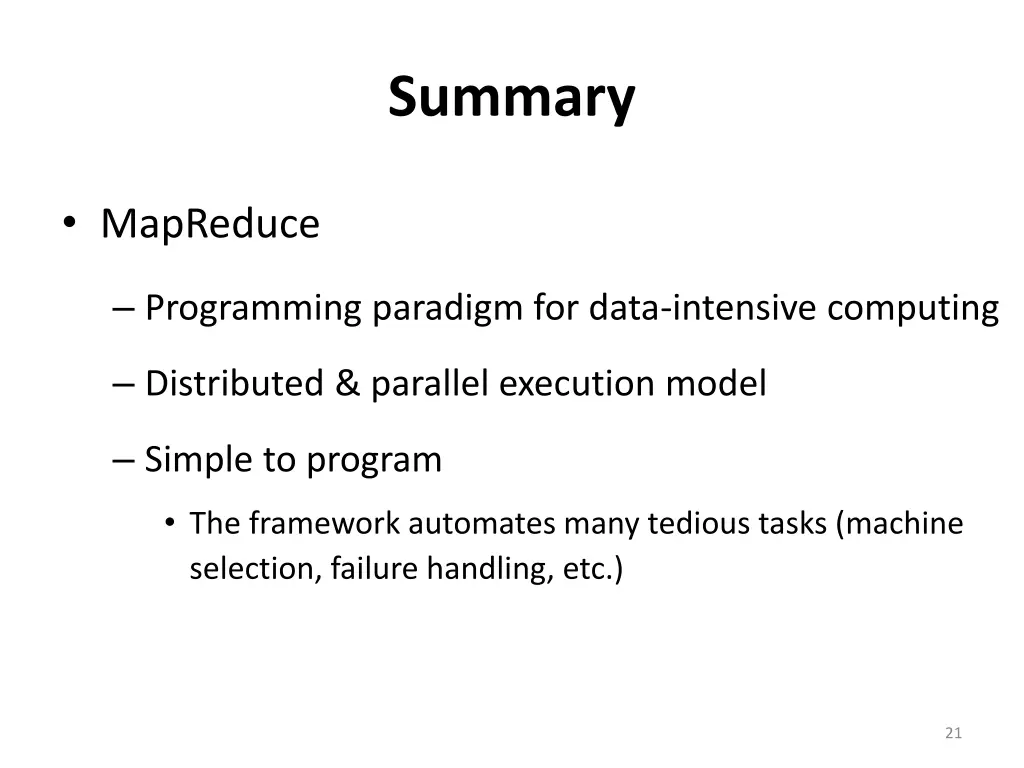 summary