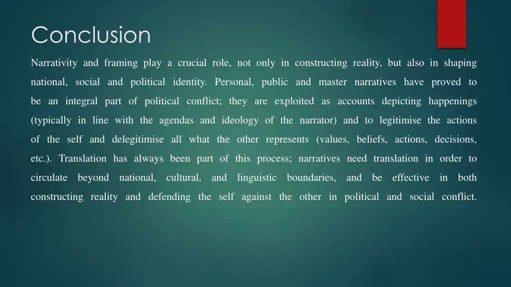 conclusion