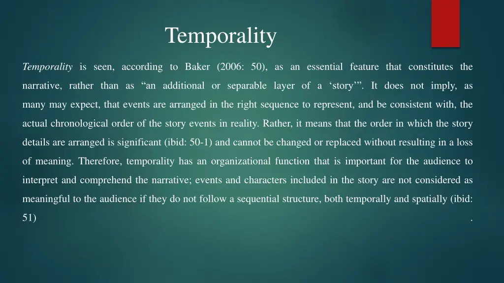 temporality