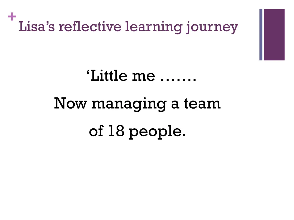 lisa s reflective learning journey