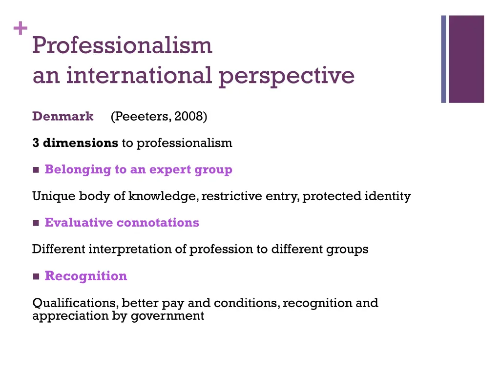 professionalism an international perspective 1