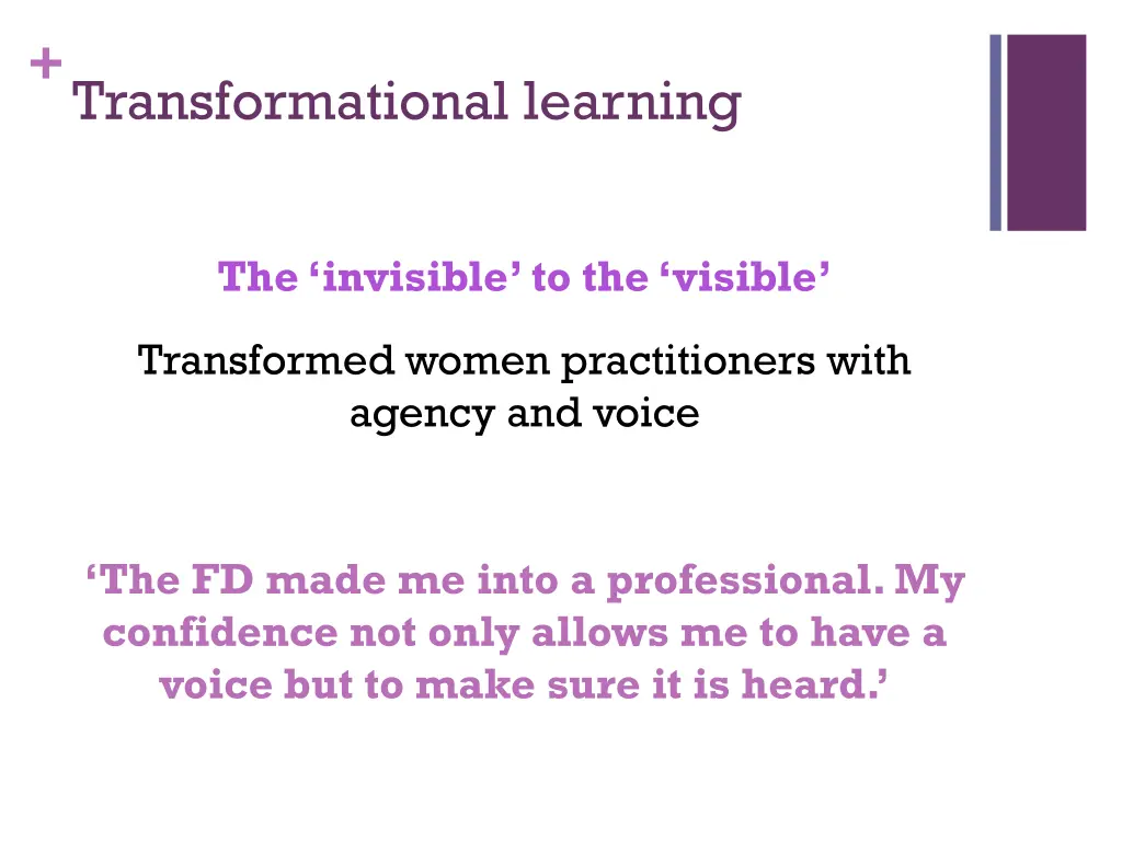 transformational learning