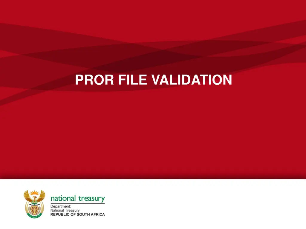 pror file validation