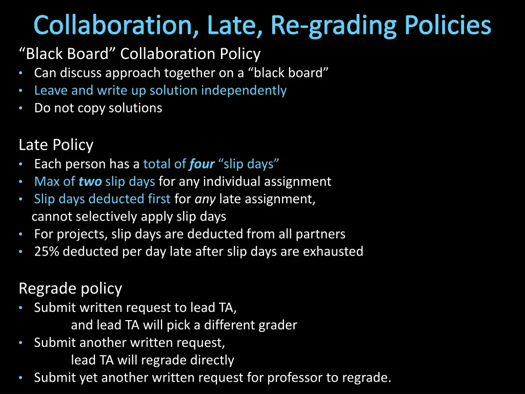 collaboration late re grading policies black