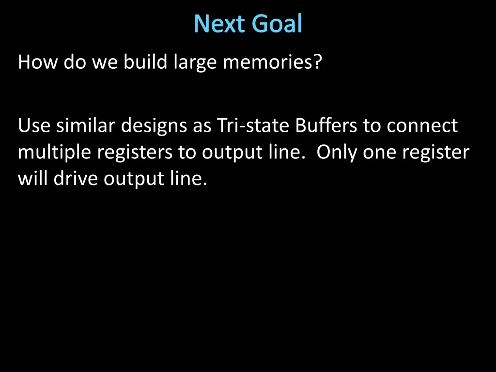next goal 1