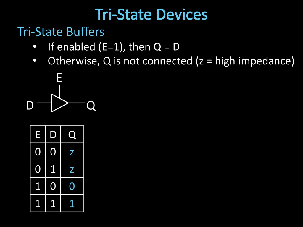 tri state devices