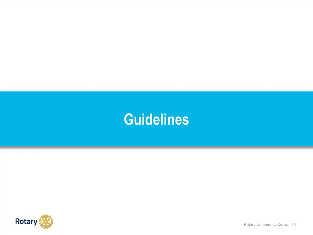 guidelines