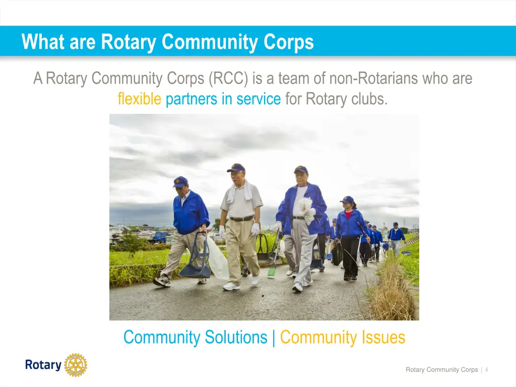 what are rotary community corps 1
