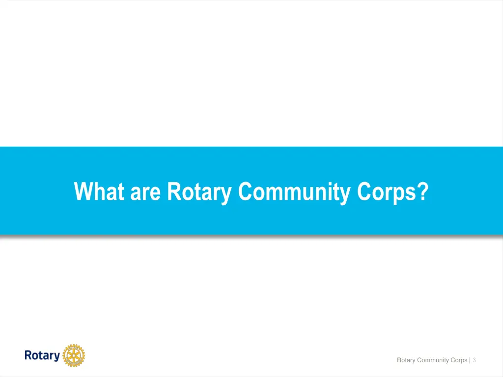 what are rotary community corps