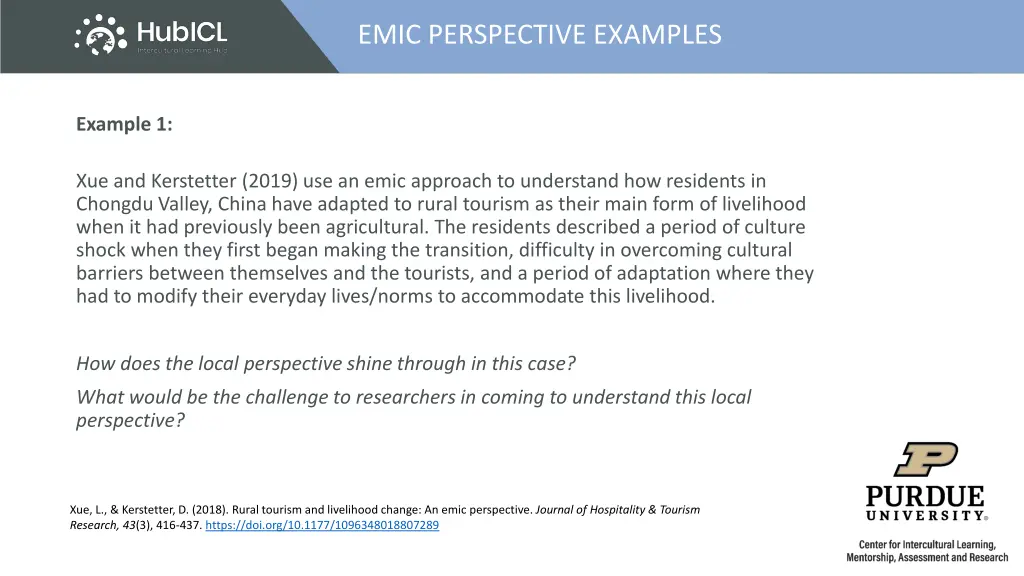 emic perspective examples