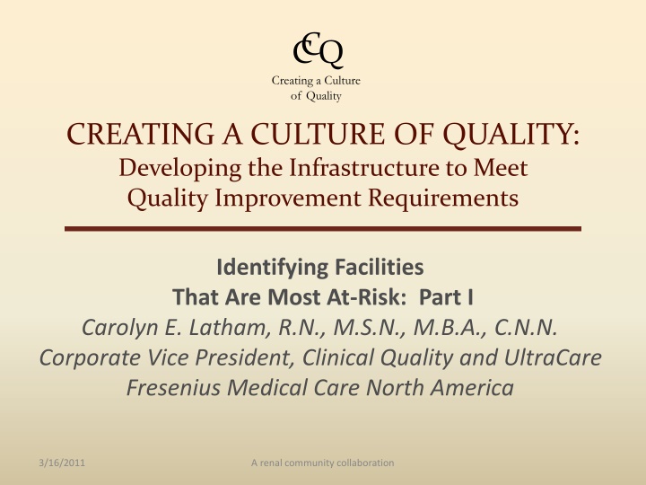 cc q creating a culture of quality