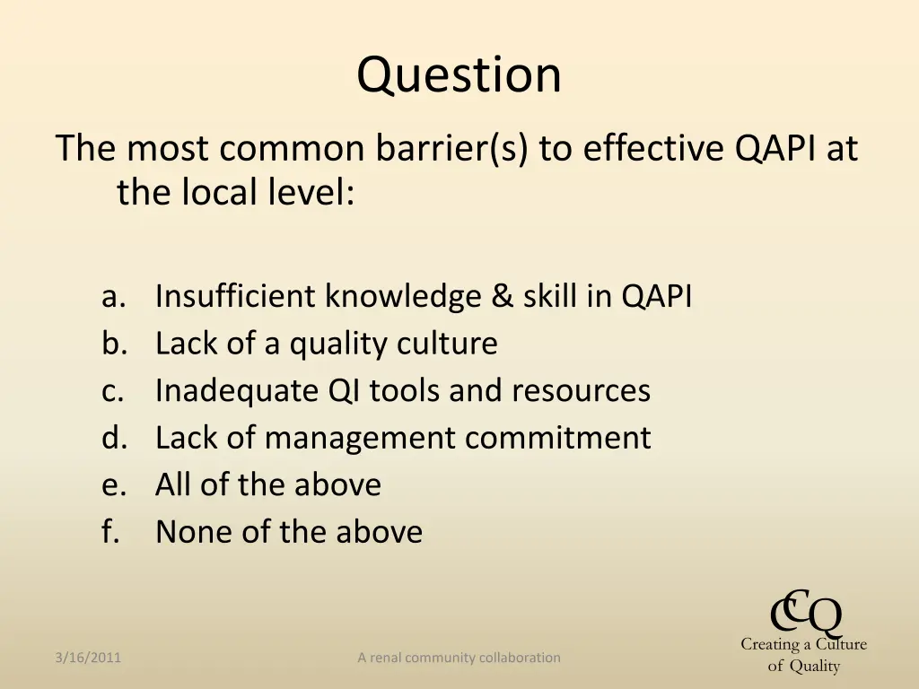 question 1