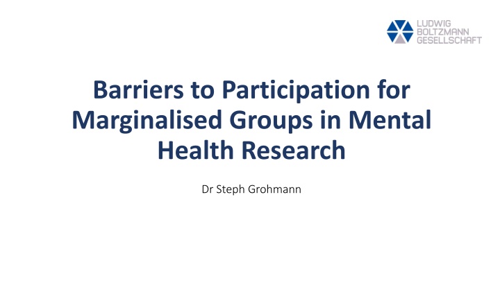 barriers to participation for marginalised groups